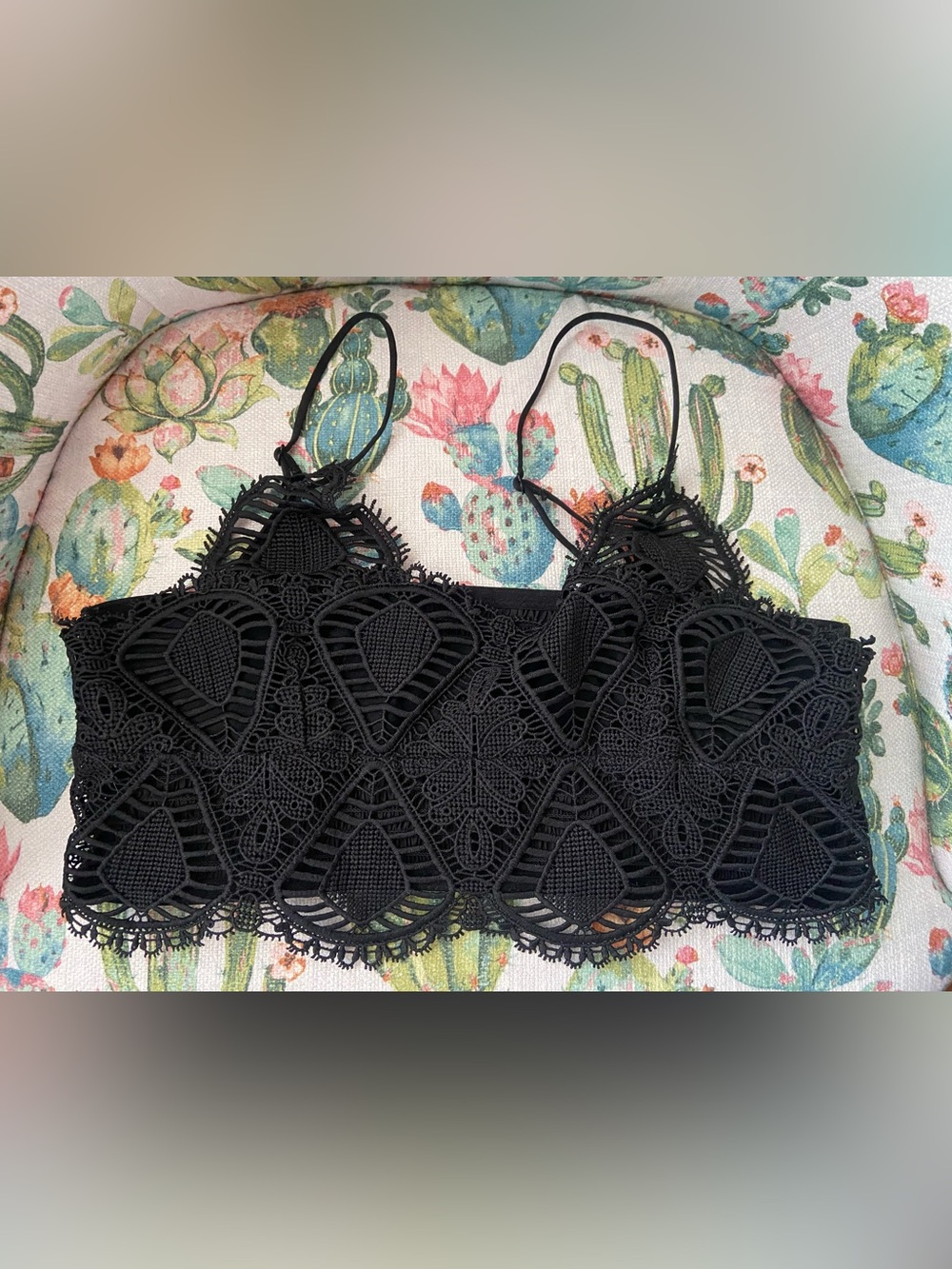 Boutique Black Lace Bralette - Women Intimates L Worn Once
